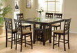 Coaster Gabriel 7-piece Square Counter Height Dining Set Cappuccino