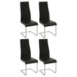 Coaster Montclair Upholstered Dining Side Chair Black (Set of 4)
