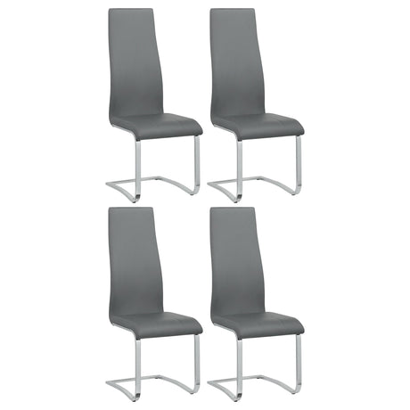 Coaster Montclair Upholstered Dining Side Chair Grey (Set of 4)