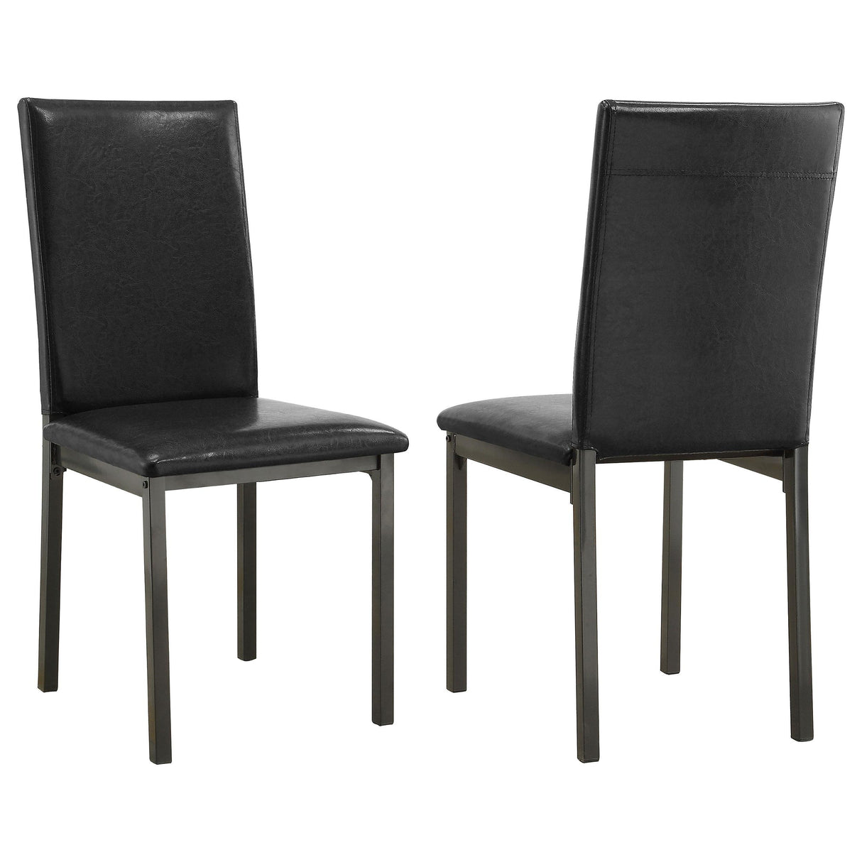 Coaster Garza Upholstered Dining Side Chair Black (Set of 2)