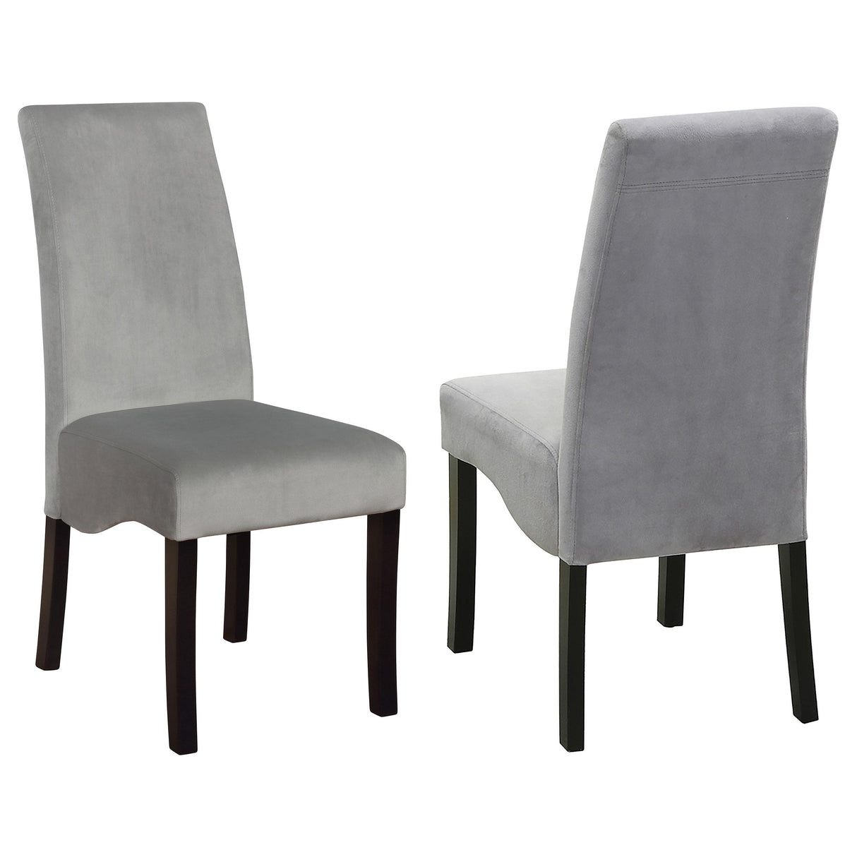 Coaster Stanton Velvet Upholstered Dining Side Chair Grey (Set of 2)