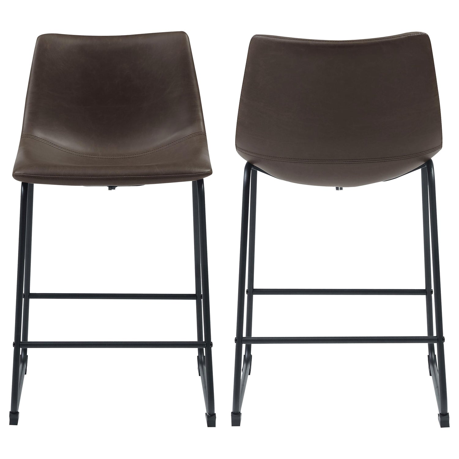 Coaster Michelle Upholstered Counter Chair Brown (Set of 2)