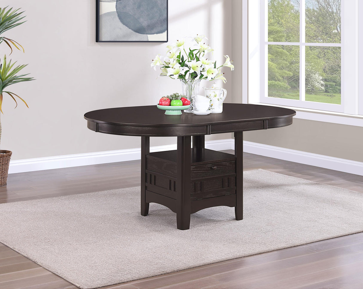 Coaster Lavon Oval 60-inch Extension Leaf Dining Table Espresso