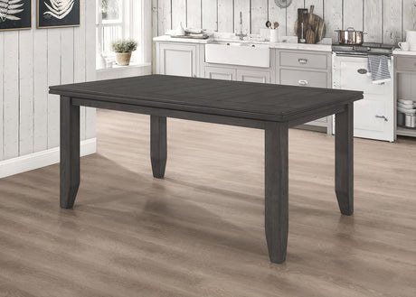 Coaster Dalila Rectangular 66-inch Wood Dining Table Dark Grey