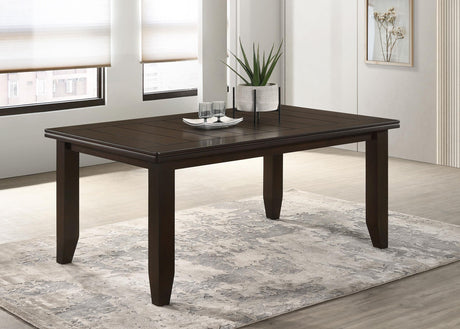 Coaster Dalila Rectangular 66-inch Wood Dining Table Cappuccino