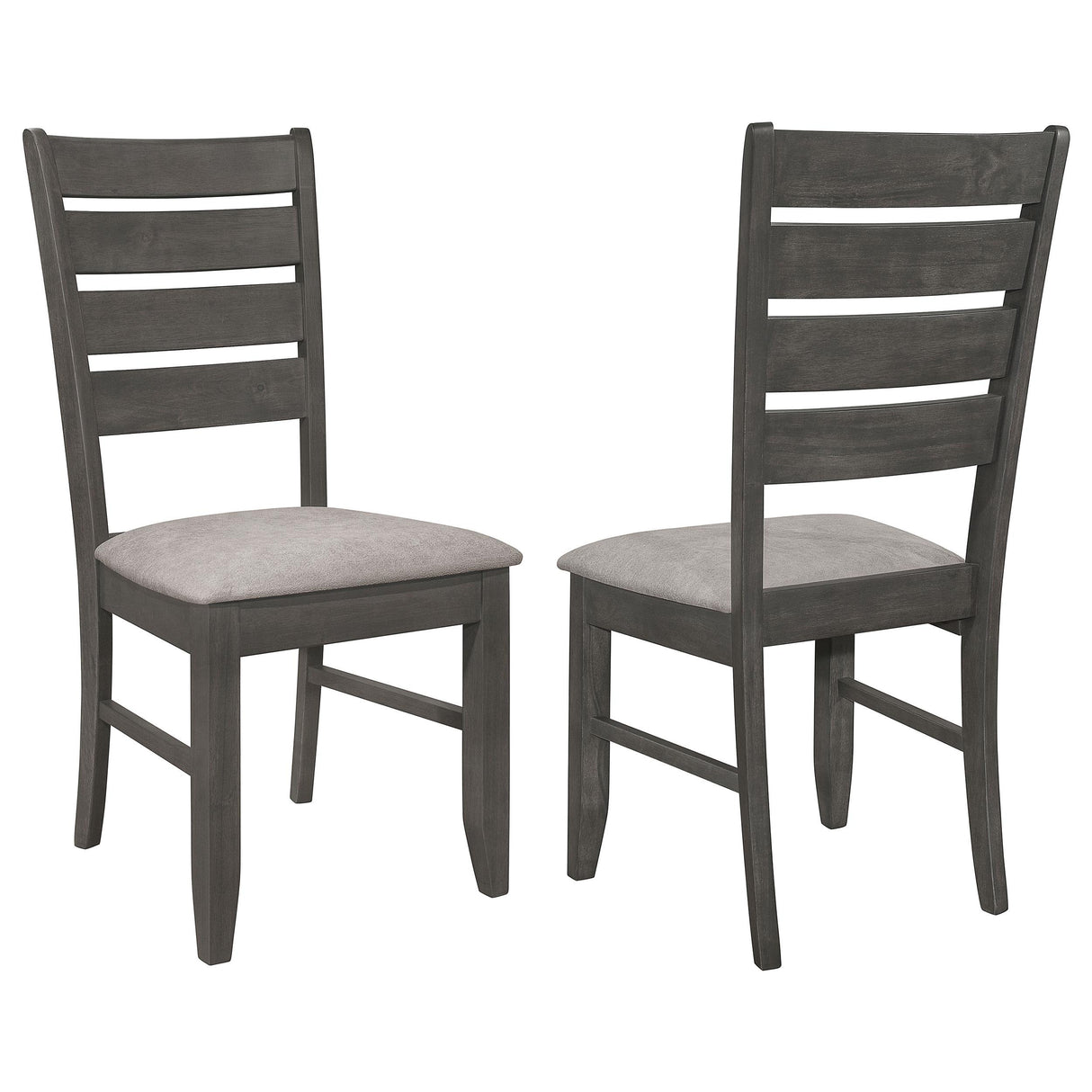 Coaster Dalila Wood Dining Side Chair Dark Grey (Set of 2)