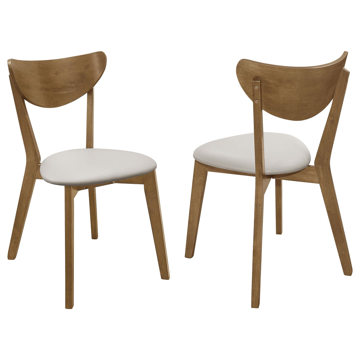 Coaster Kersey Wood Dining Side Chair Chestnut (Set of 2)