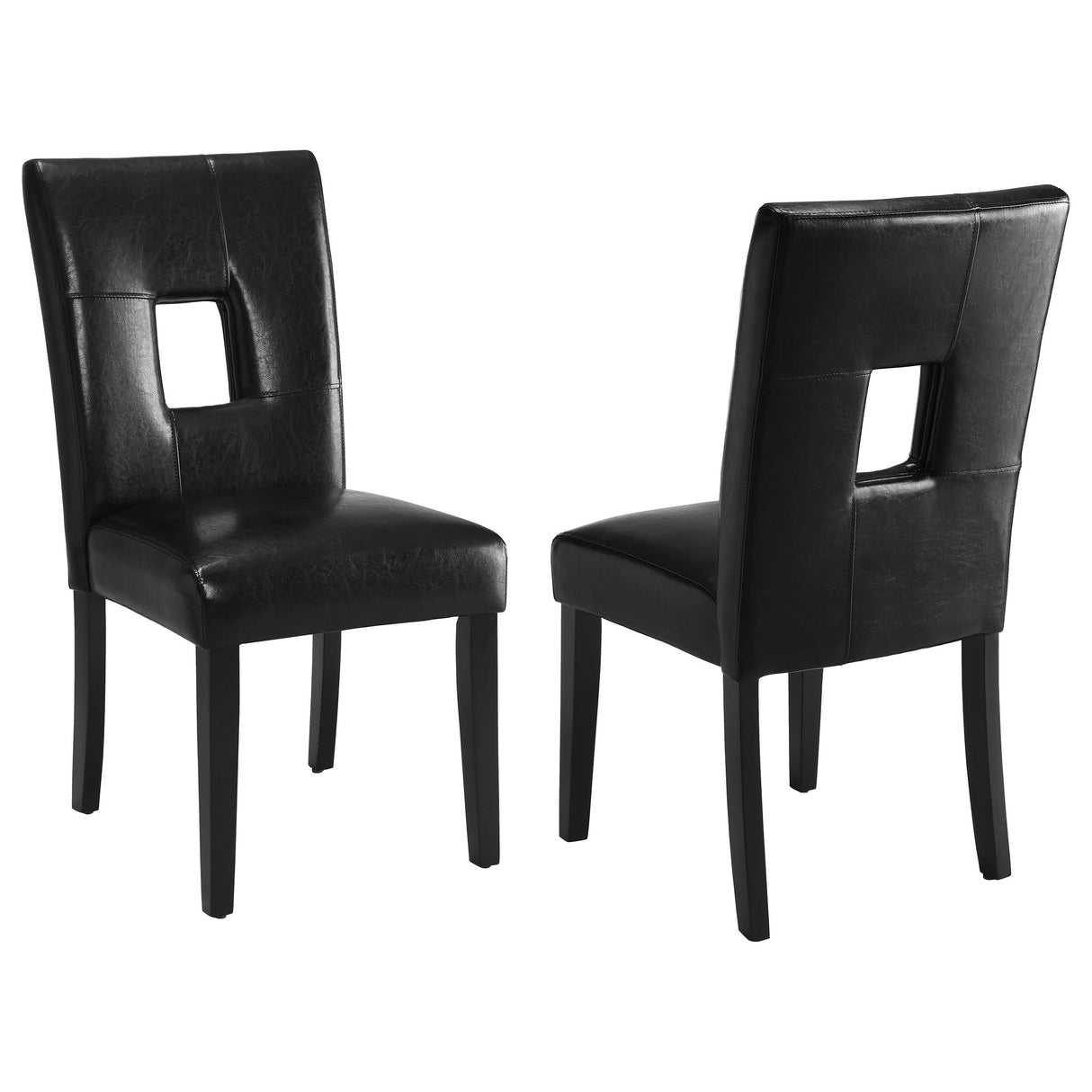 Coaster Shannon Upholstered Dining Side Chair Black (Set of 2)