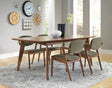Coaster Malone 5-piece Rectangular Dining Table Set Dark Walnut