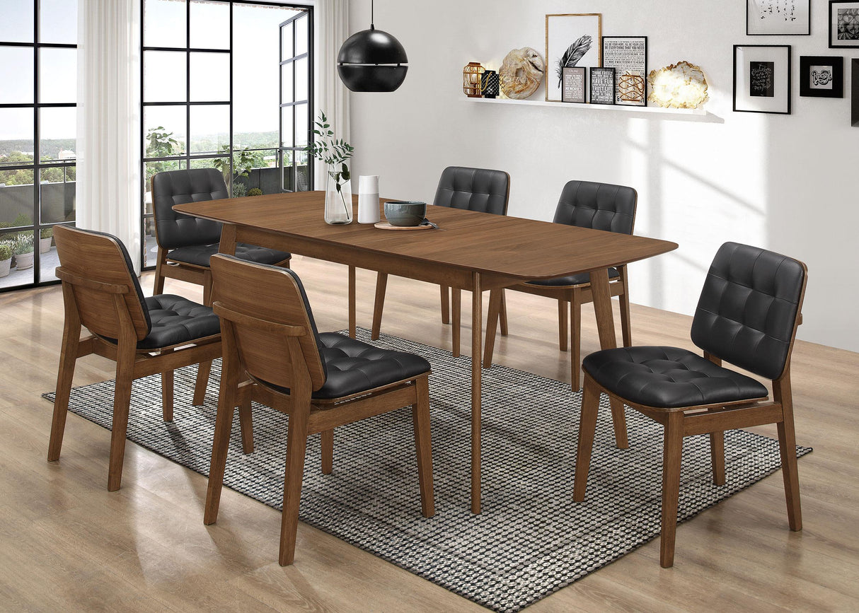 Coaster Redbridge Rectangular 7-piece Dining Set Natural Walnut