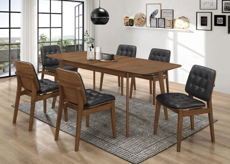 Coaster Redbridge Rectangular 7-piece Dining Set Natural Walnut