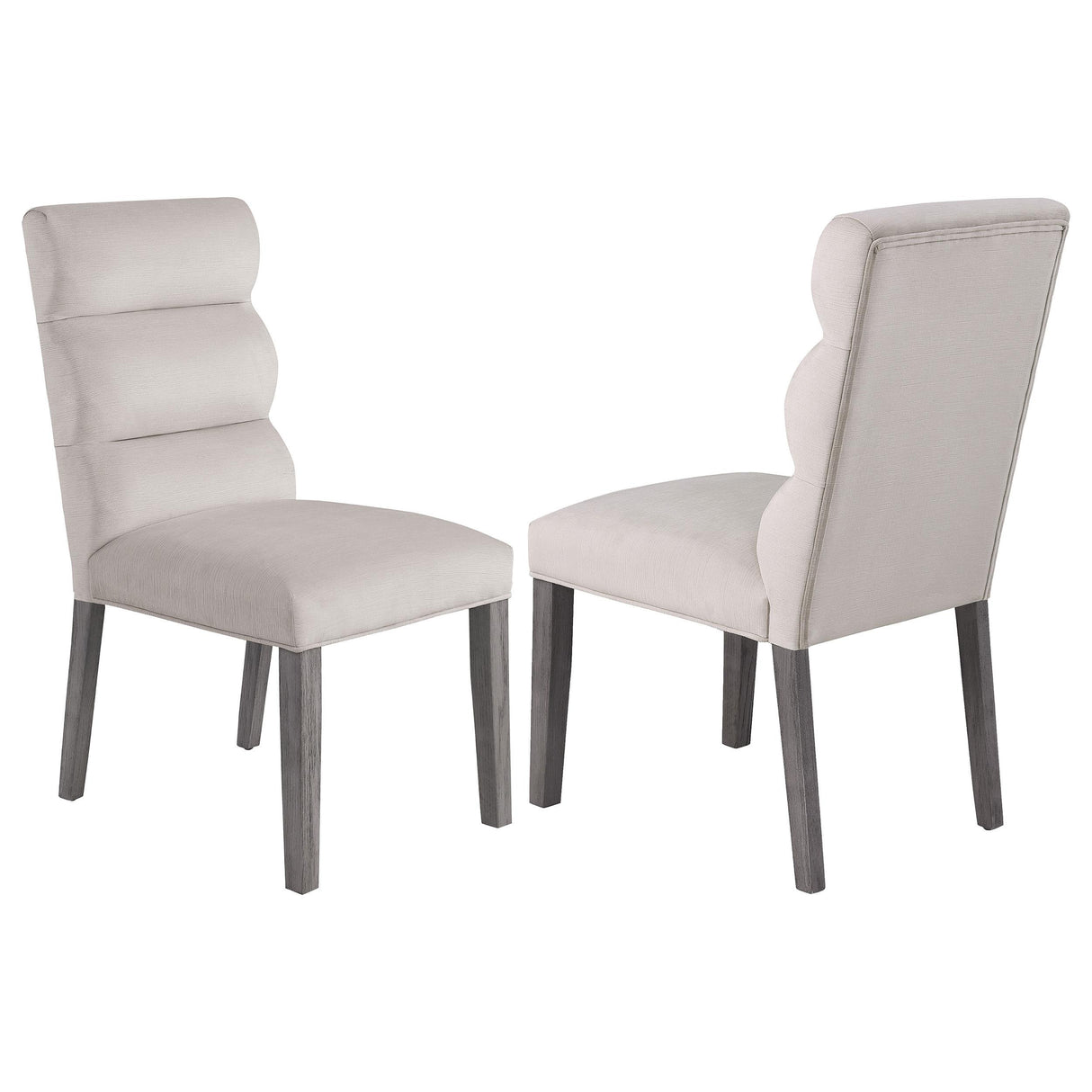 Coaster Carla Velvet Upholstered Dining Side Chair Stone (Set of 2)