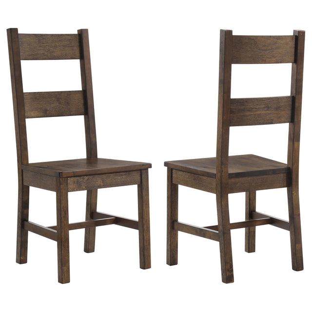 Coaster Coleman Dining Side Chair Rustic Golden Brown (Set of 2)