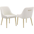 Coaster Mayette Upholstered Dining Side Chair Ivory (Set of 2)