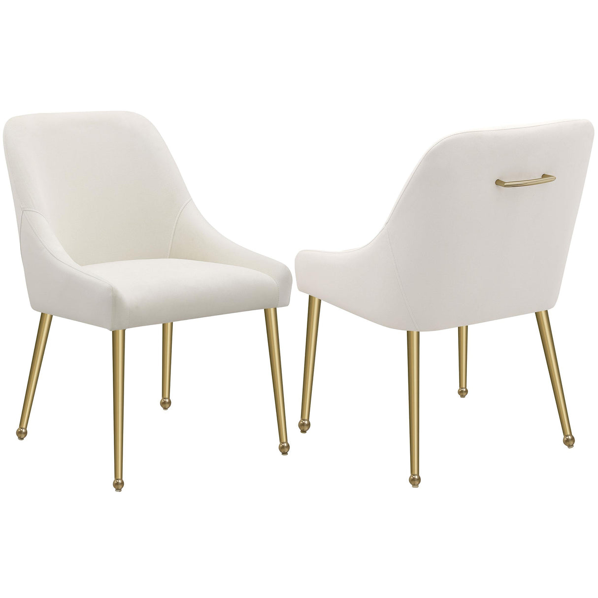 Coaster Mayette Upholstered Dining Side Chair Ivory (Set of 2)