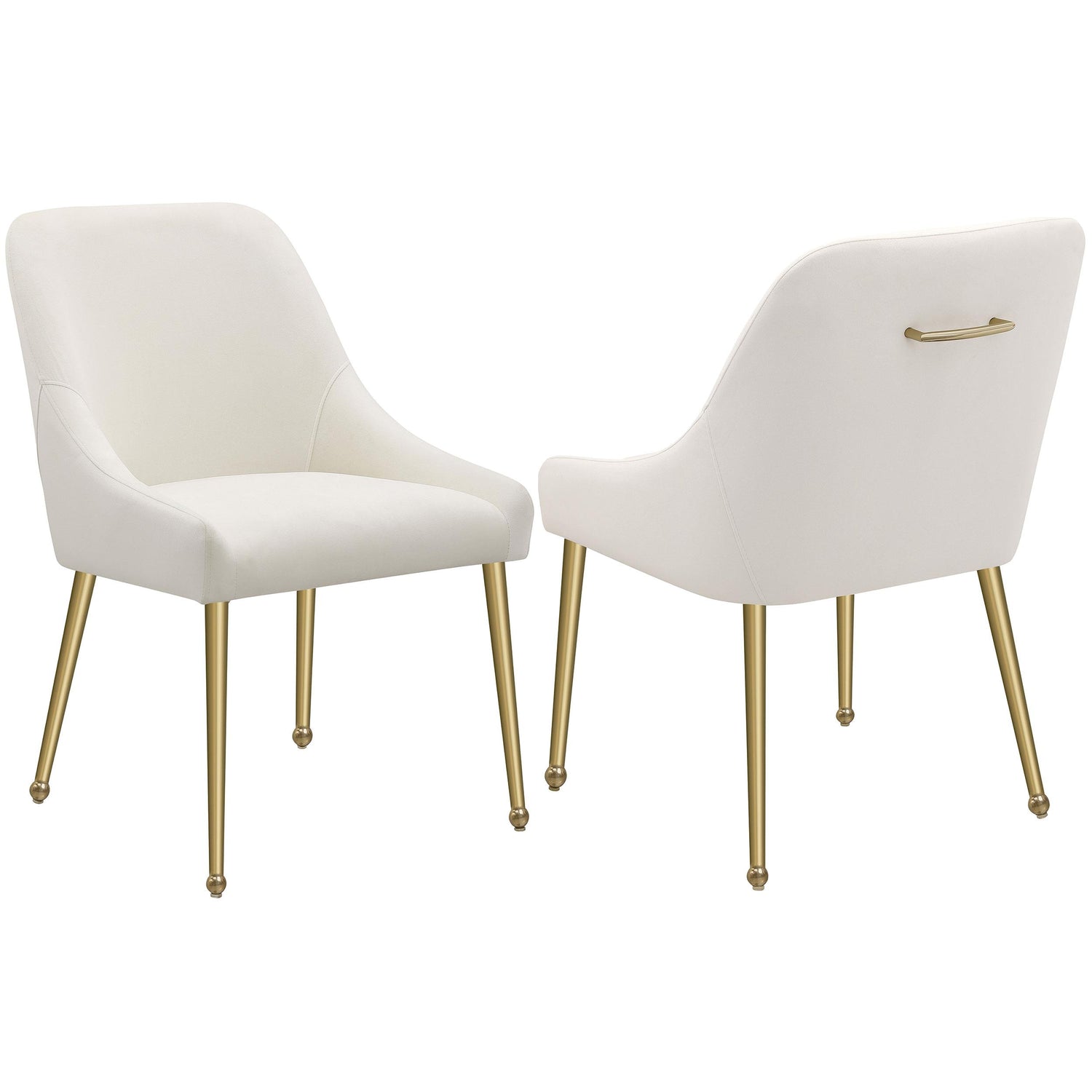 Coaster Mayette Upholstered Dining Side Chair Ivory (Set of 2)