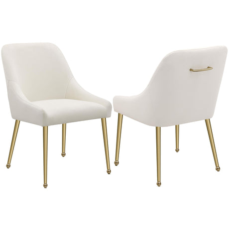 Coaster Mayette Upholstered Dining Side Chair Ivory (Set of 2)