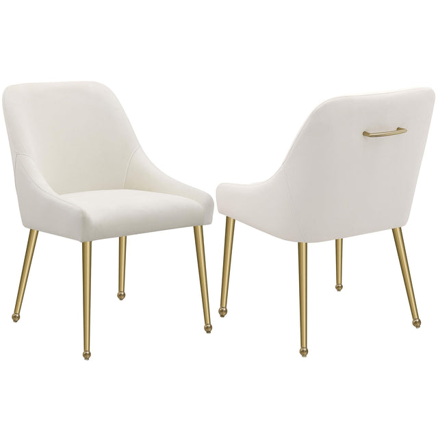 Coaster Mayette Upholstered Dining Side Chair Ivory (Set of 2)
