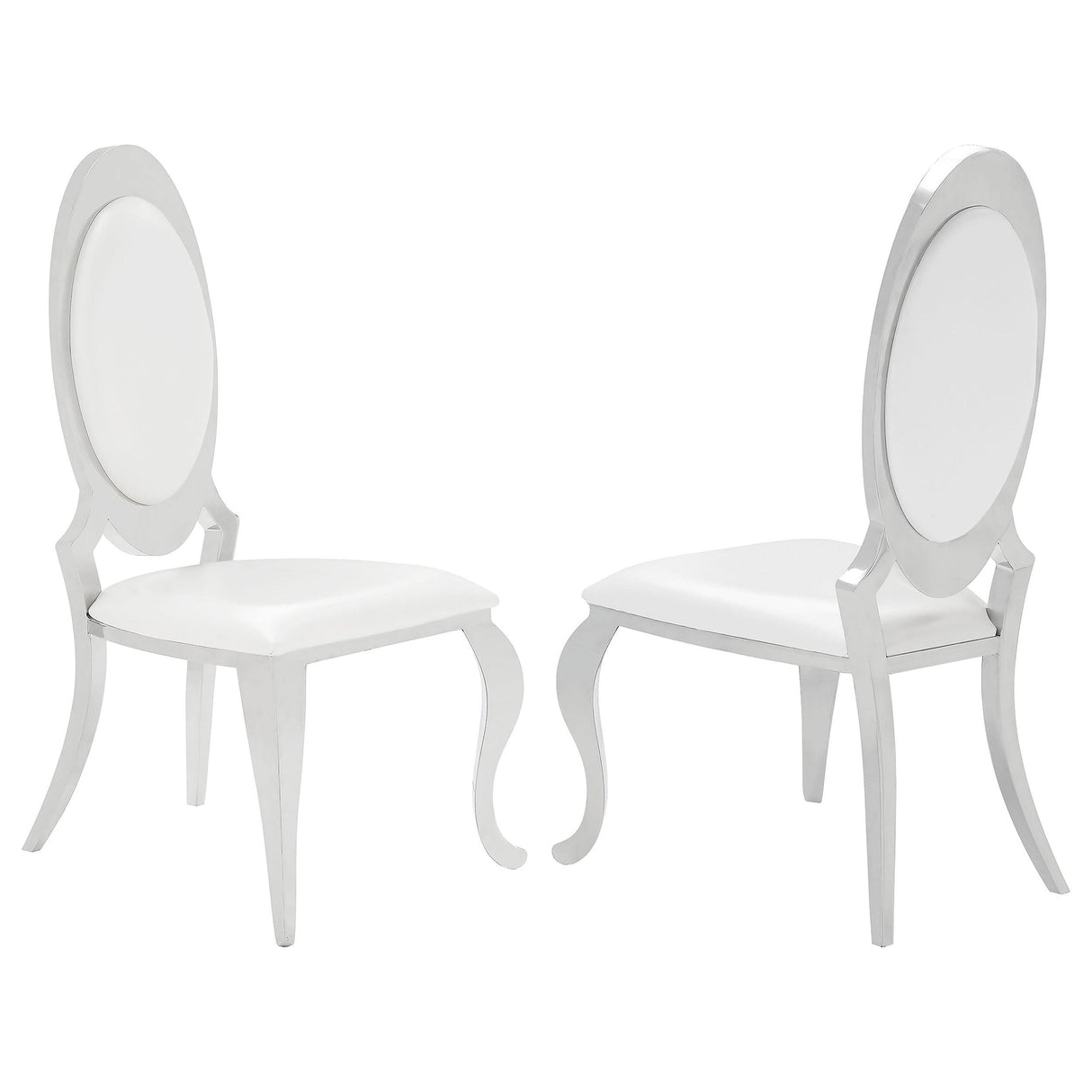 Coaster Anchorage Upholstered Dining Chair Cream White (Set of 2)