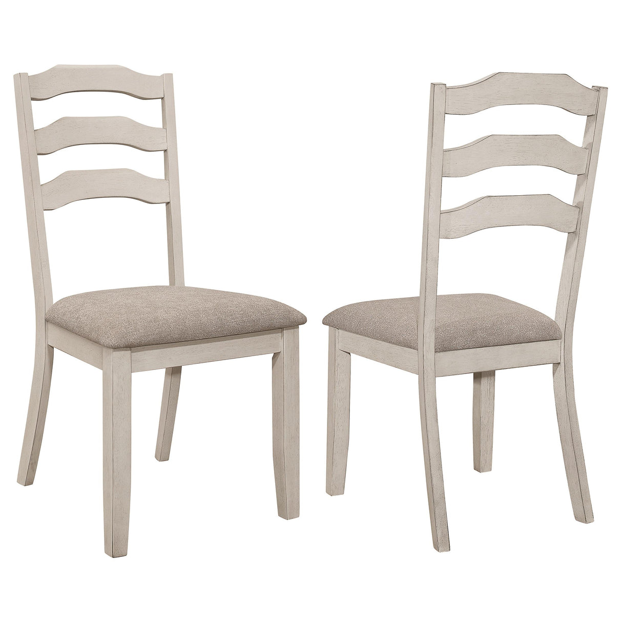 Coaster Ronnie Wood Dining Side Chair Rustic Cream (Set of 2)
