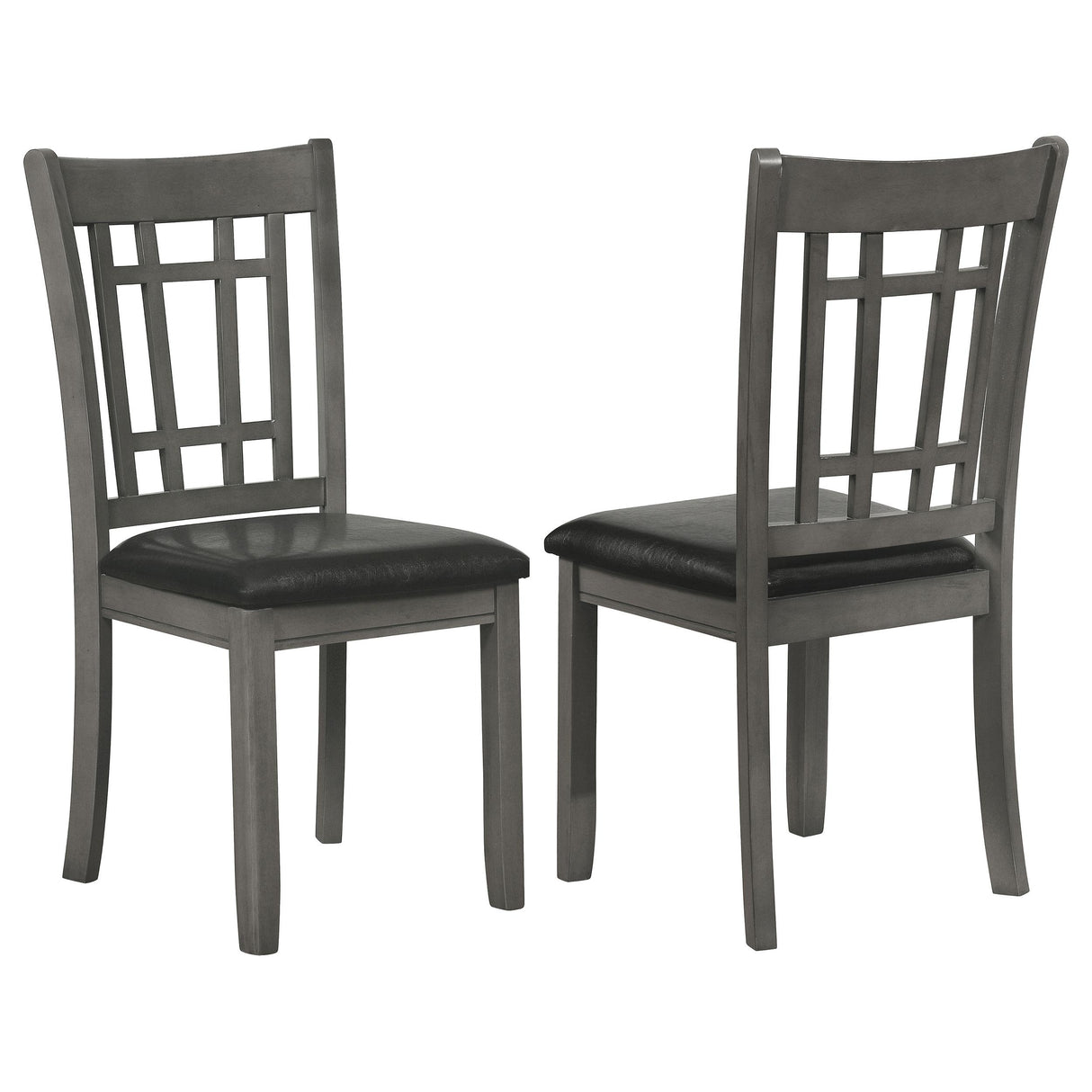 Coaster Lavon Wood Dining Side Chair Medium Grey (Set of 2)