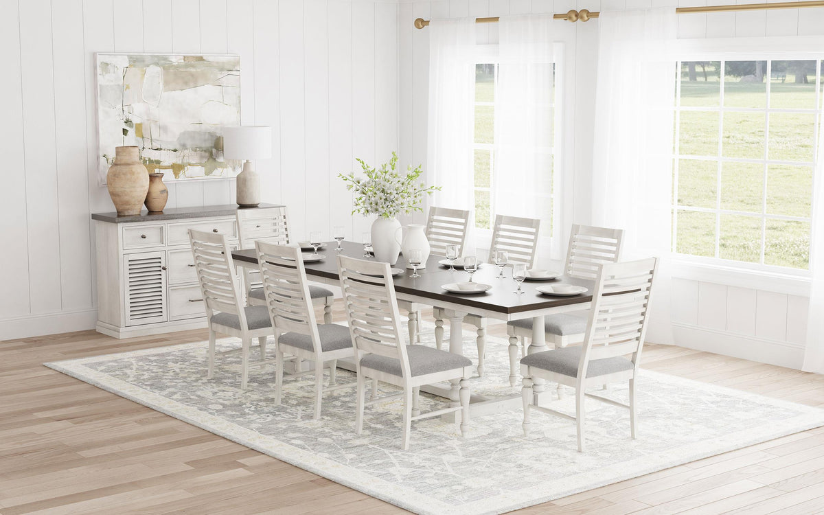 Coaster Aventine 9-piece Extension Leaf Dining Set Vintage White