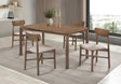 Coaster Parkridge 5-piece 59-inch Wood Dining Set Natural Walnut
