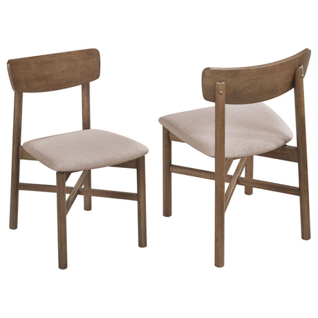 Coaster Parkridge Dining Side Chair Natural Walnut (Set of 2)