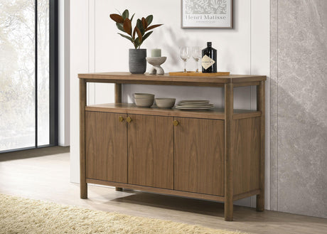 Coaster Crestmore 52-inch Dining Cabinet Sideboard Buffet Walnut