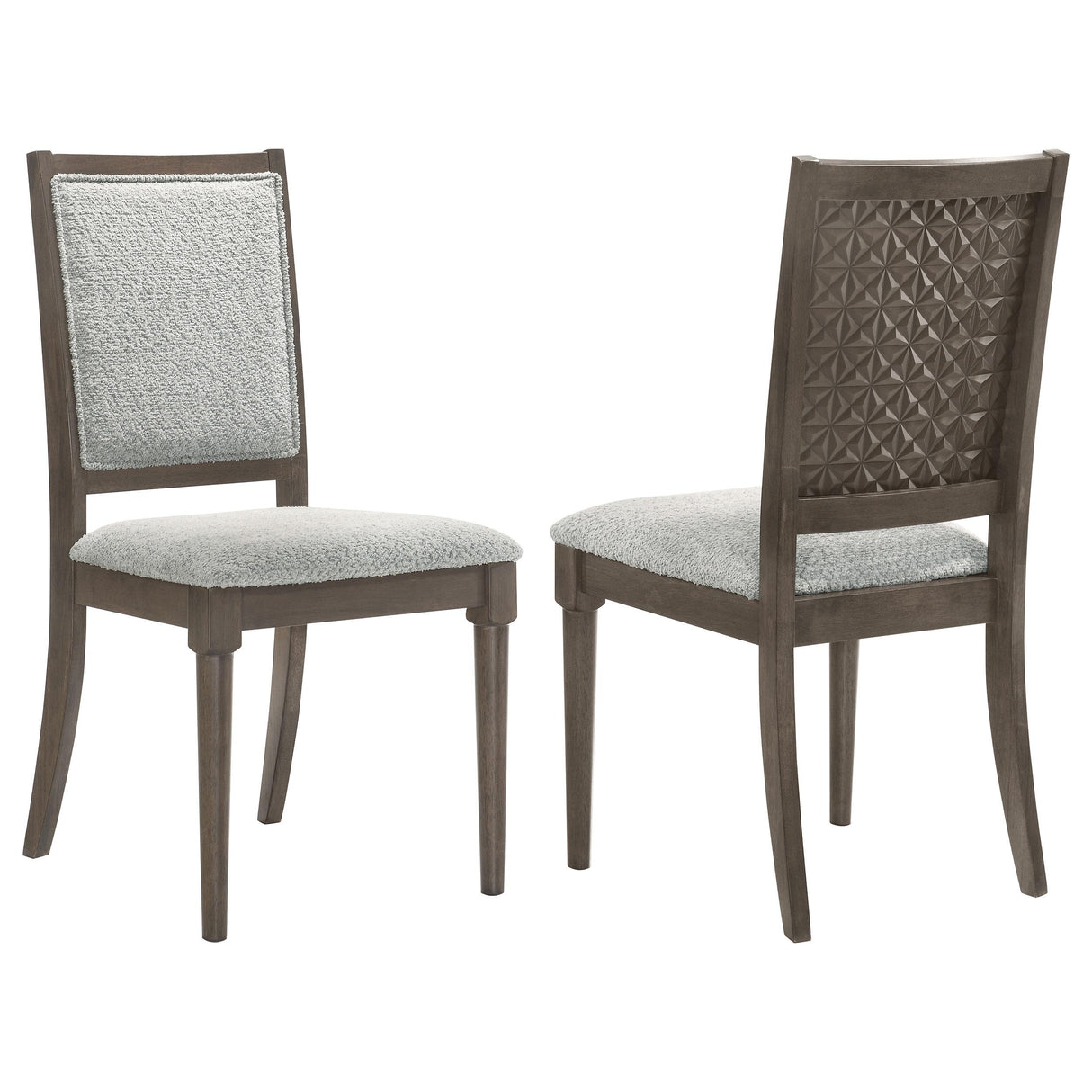 Coaster Onslow Upholstered Dining Side Chair Dark Brown (Set of 2)