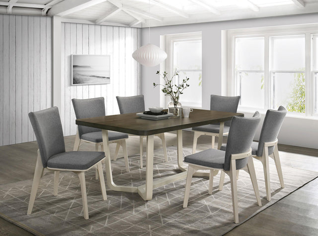 Coaster Biloxi 7-piece 71-inch Rectangular Dining Set Greyish Brown