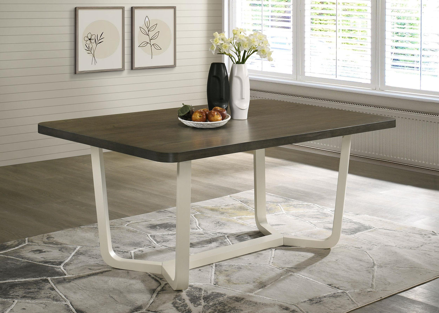 Coaster Biloxi 71-inch Rectangular Wood Dining Table Greyish Brown