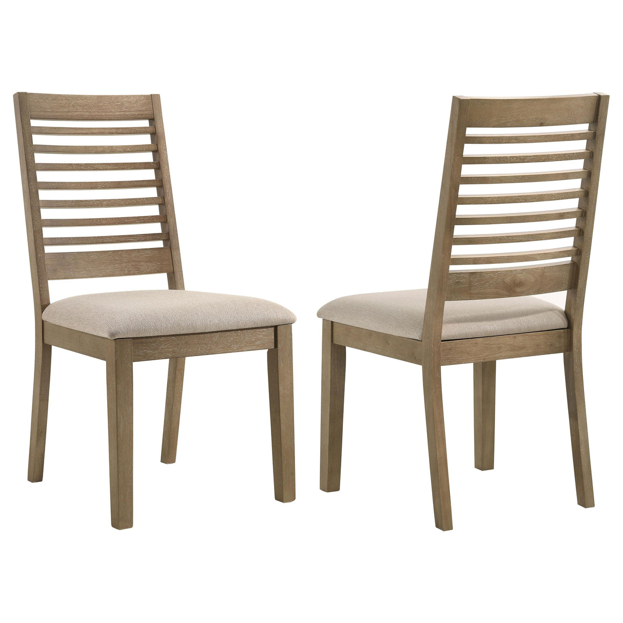 Coaster Scottsdale Wood Dining Side Chair Washed Brown (Set of 2)