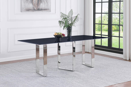 Coaster Desden 79-inch Rectangular Sintered Stone Dining Table Grey