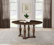 Coaster Landon 60-inch Round Wood Pedestal Dining Table Rich Brown