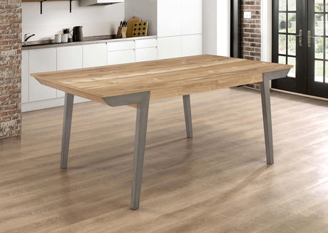 Coaster Nogales Rectangular 71-inch Wood Dining Table Coastal Grey
