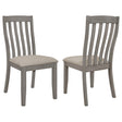 Coaster Nogales Wood Dining Side Chair Coastal Grey (Set of 2)