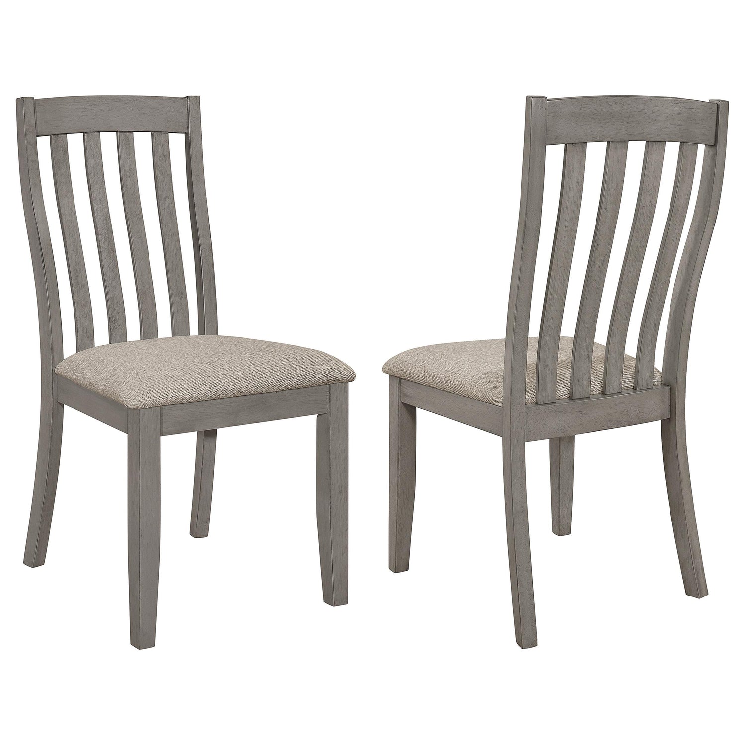 Coaster Nogales Wood Dining Side Chair Coastal Grey (Set of 2)