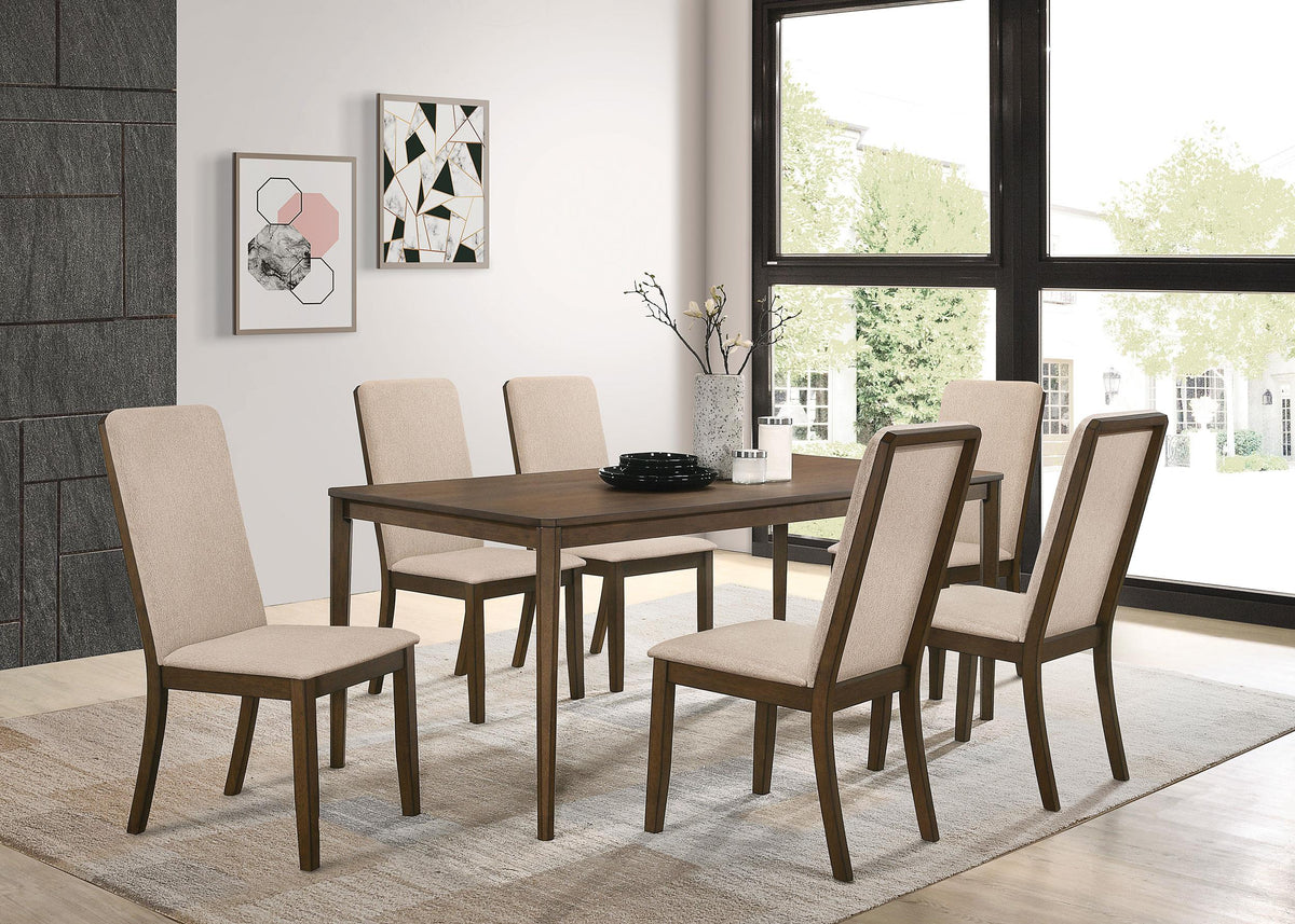 Coaster Wethersfield 5-piece Rectangular Dining Table Set Walnut