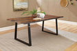 Coaster Ditman 80-inch Live Edge Dining Table Grey Sheesham