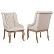 Coaster Brockway Upholstered Arm Chair Barley Brown (Set of 2)