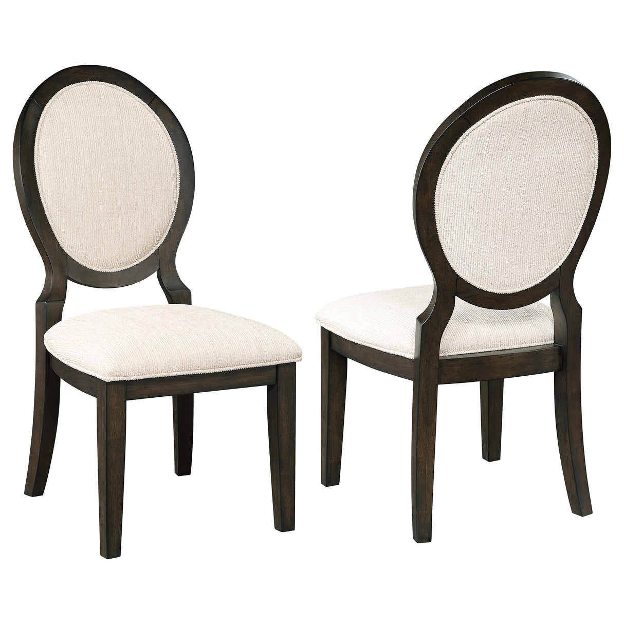 Coaster Twyla Oval Back Dining Side Chair Dark Cocoa (Set of 2)