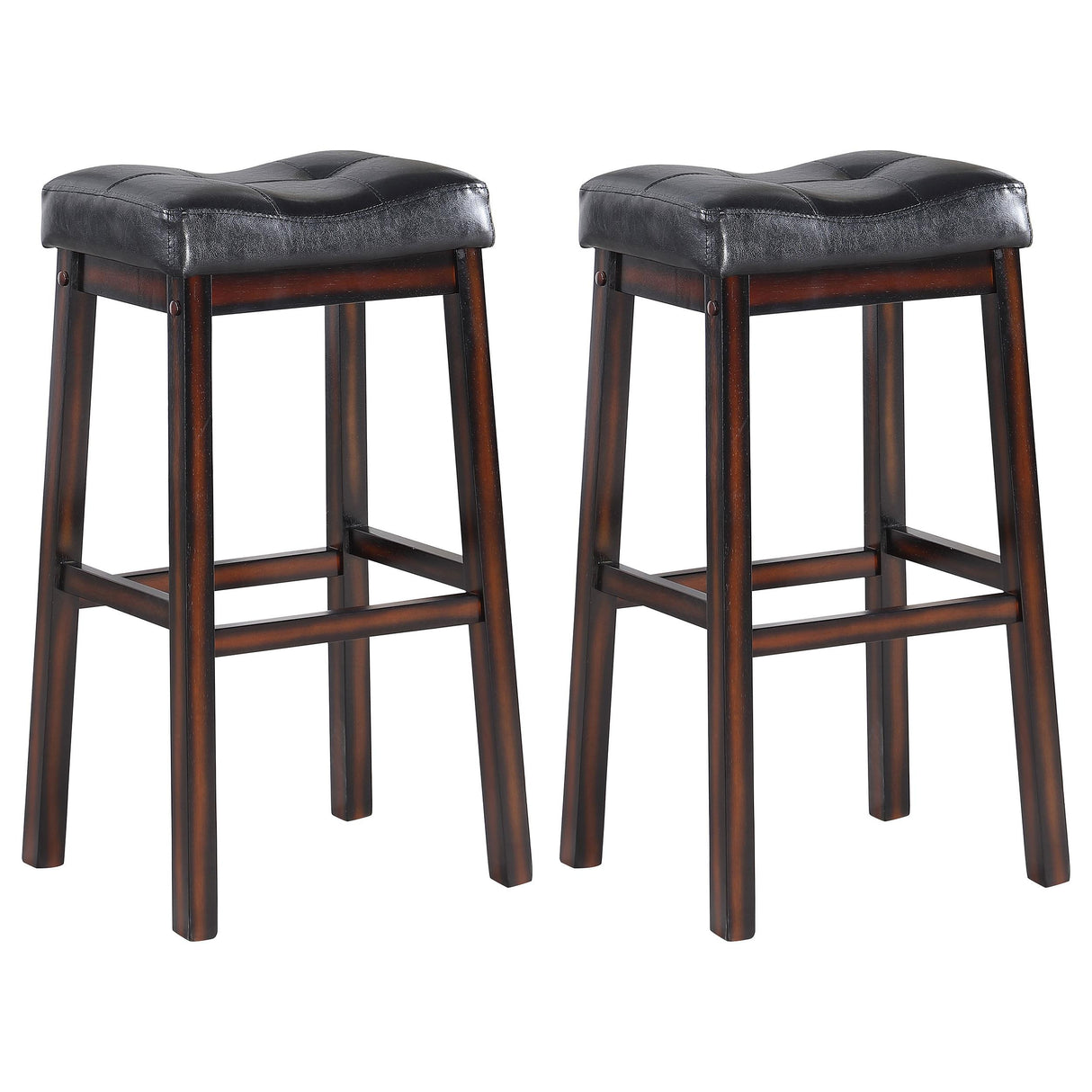 Coaster Donald Upholstered Bar Stool Cappuccino (Set of 2)