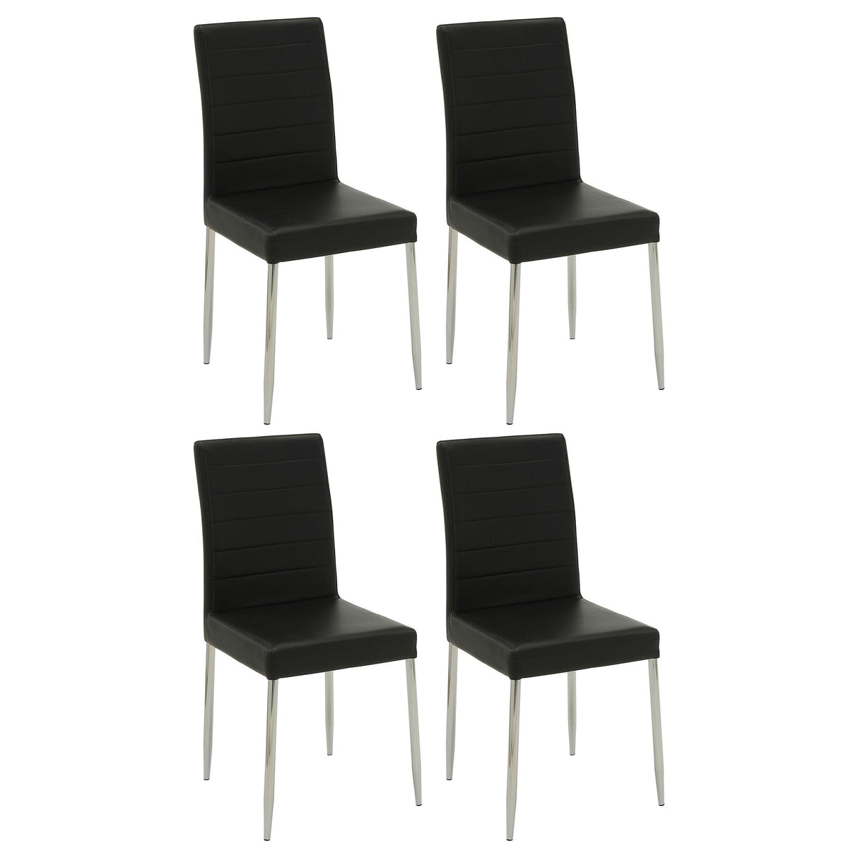Coaster Maston Upholstered Dining Side Chair Black (Set of 4)