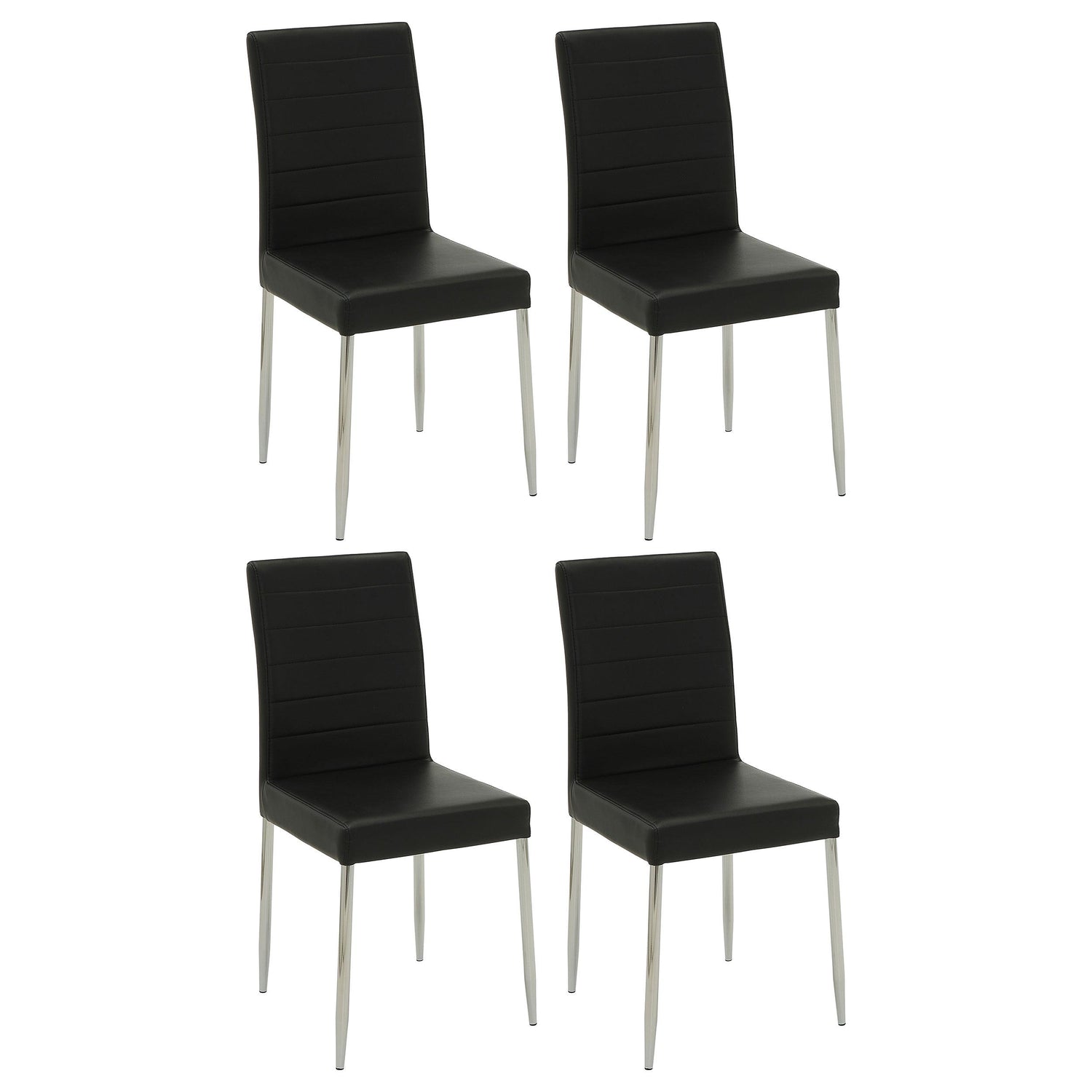 Coaster Maston Upholstered Dining Side Chair Black (Set of 4)