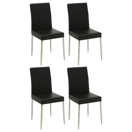 Coaster Maston Upholstered Dining Side Chair Black (Set of 4)