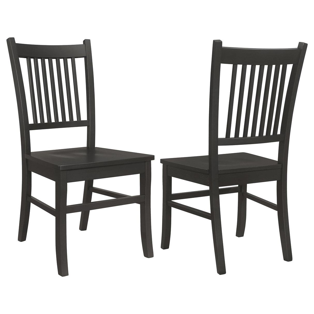 Coaster Marbrisa Wood Dining Side Chair Matte Black (Set of 2)