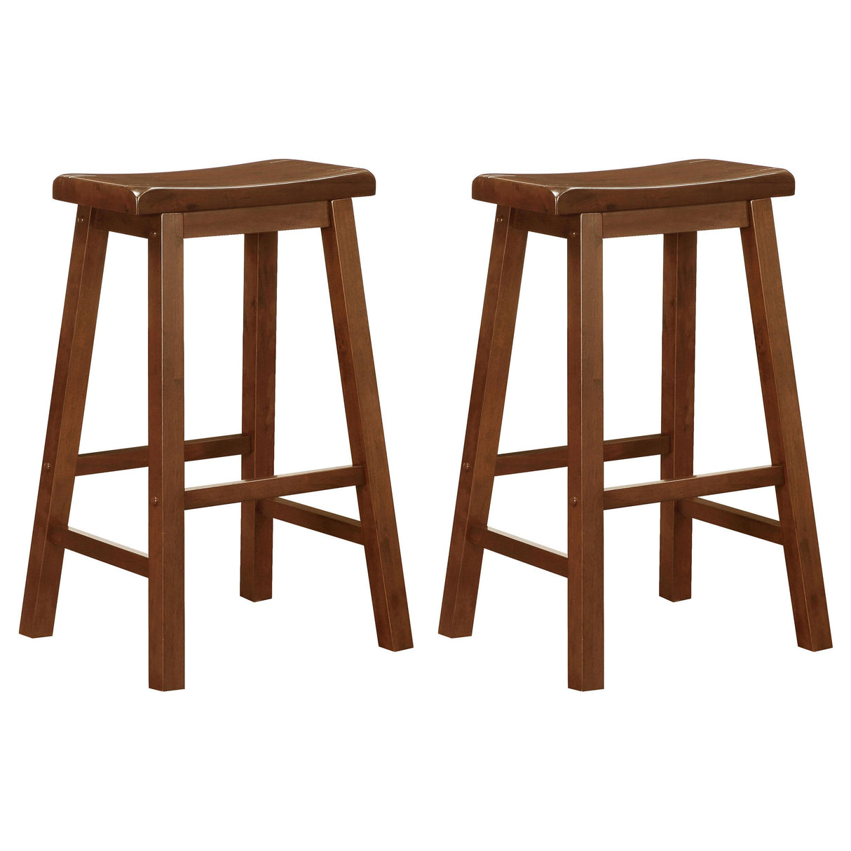 Coaster Durant Wood Backless Bar Stool Chestnut (Set of 2)