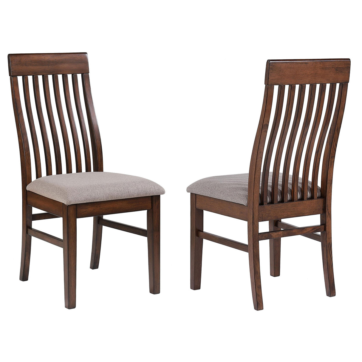 Coaster Briarwood Wood Dining Side Chair Mango Oak (Set of 2)