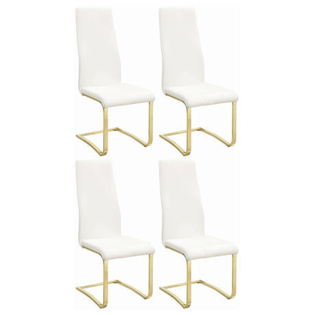 Coaster Montclair Upholstered Dining Side Chair White (Set of 4)